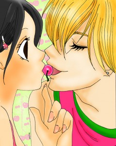 Kiss_me_with_cherry_fruit_by_NogYung